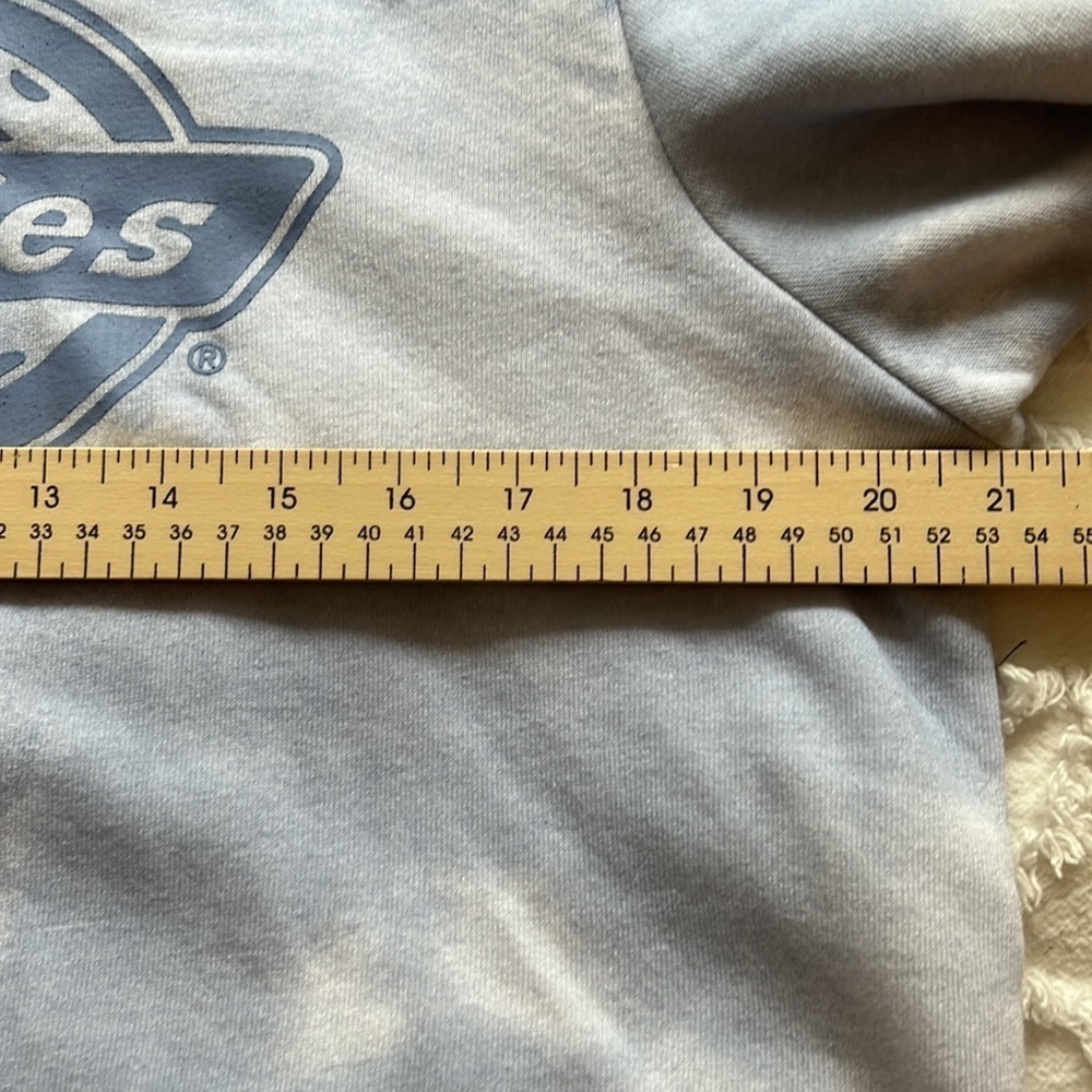 Dickies cropped hoodie, size medium. Blue and white tie dye with logo. EC - Picture 7 of 8